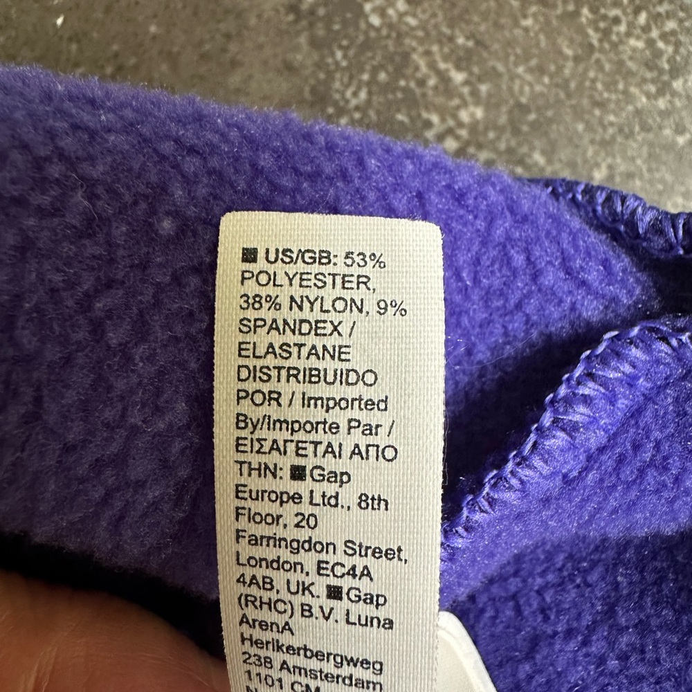 Athleta Purple Quarter-Zip Cropped Pullover - Picture 7 of 8